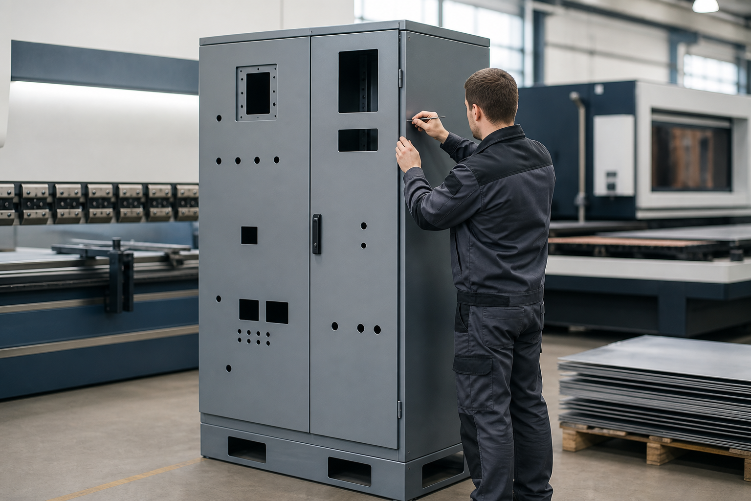 Custom Sheet Metal Electrical Enclosures for a Machine Builder